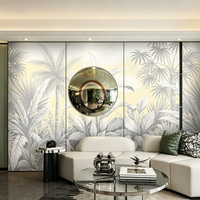 Panneau mural en fibre de marbre PET brillant effet marbre, placage bambou charbon, panneau mural WPC bambou charbon