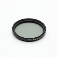 Filtre à densité neutre ND2 ND4 ND8 ND16 ND32 37/40.5/43/46/49/52/55/58/62/67/72/77/82mm en verre et alliage d'aluminium, étanche, pour appareil photo