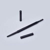 Venta caliente doble impermeable vacío ceja lápiz tubo ceja lápiz embalaje con cepillo