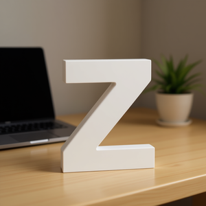 Wooden Letter Z <b>Wall</b> <b>Decor</b> For Home Office Decorations - Product Image 3