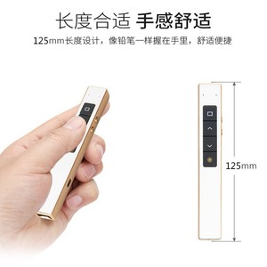 TB-33 Wireless Presentation <b>Pen</b> 2.4G Rechargeable Magnetic Page Turner Red Laser Pointer For PPT Remote Control - Product Image 5