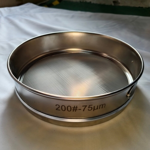 Setaccio da Laboratorio in Acciaio Inox da 300mm, Setaccio Manuale per Sabbia, Analisi di Terreno e Aggregati - Product Image 2