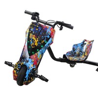 Voiture électrique télécommandée pour enfants, trois roues, kart à batterie, drift, benne basculante, châssis en acier, ABS, capacité de charge maximale 100 kg