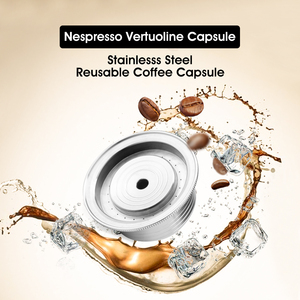 Cápsula de Café Reutilizable de Acero Inoxidable de Grado Alimenticio, 230 ml, Filtro de Café Recargable para <span class=keywords><strong>Vertuo</strong></span> Delonghi - Product Image 4