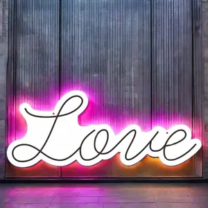 KEINE MOQ Drop-Shipping kostenloses Design benutzerdefinierte LED-Licht Neonzeichen Silica-Gelt-Gehäuse für Anime Heim Hochzeit Geburtstag Party-Dekoration