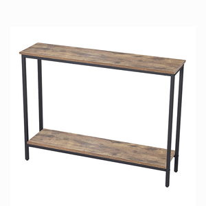 <span class=keywords><strong>Console</strong></span> de table <span class=keywords><strong>en</strong></span> bois nordique moderne luxe contemporain pied <span class=keywords><strong>en</strong></span> métal <span class=keywords><strong>en</strong></span> acier inoxydable pour chambre à coucher - Product Image 4