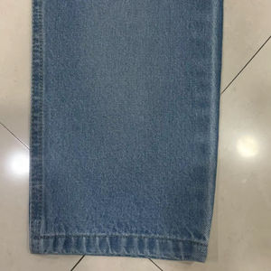 Tissu denim brut non lavé bleu indigo 100% coton sergé pour jeans et pantalons style vintage – Rouleau de denim en gros - Product Image 1