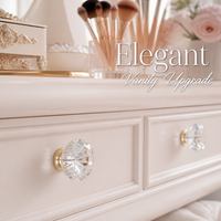 Poignées de tiroir de commode modernes de luxe en diamant à trou unique, élégantes poignées de meuble en résine de cristal transparent pour cuisine, chambre et coiffeuse