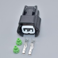 Conector impermeable automotriz hembra de 2 pines, conector de inyector de combustible de bobina, arnés de cables para Nissan 6189-0773 6918-1594,