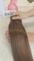 Extensiones de Cabello Humano Remy 100% con Clip, Doble Trama a Máquina, Cabello Virgen Vietnamita, Paquetes de Cabello Real, Permanente, 50g/paquete, Venta al por Mayor