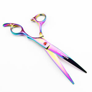 Juego de tijeras profesionales de peluquería y aseo para <span class=keywords><strong>mascotas</strong></span> 7 en 1 de acero inoxidable, kit de herramientas de corte de pelo para <span class=keywords><strong>mascotas</strong></span> y peluquería para el hogar C1001 - Product Image 3