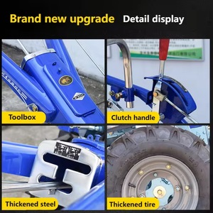 Traktor Mini 2WD untuk Pertanian, Kultivator Kebun dengan Gagang Starter untuk Traktor Pertanian - Product Image 5
