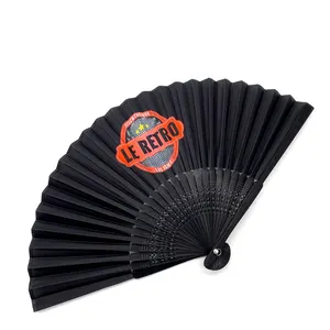 Custom Printed Folding Fan Foldable bamboo Paper Hand Fan