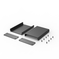Boîtier en aluminium anodisé 71*25.5*100mm Boîtier d'instruments électroniques en métal Boîtier PCB Boîte de jonction