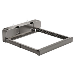 ที่วางอ่างล้างหน้าแบบติดผนังด้วยถ้วยดูด รูปทรงสี่เหลี่ยม ชั้น 1 ทนทาน ติดตั้งด้วยระบบดูด ความลึก 8-11.9 นิ้ว - Product Image 3