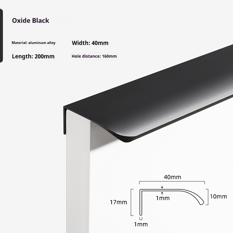 200mm Nero grigio oro viola