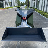Loader Crawler Beroda Rantai CE/EPA, Skid Steer Loader Mini Bucket, Mesin Bensin Bertransmisi PLC, Efisiensi Tinggi, Pabrik Cina