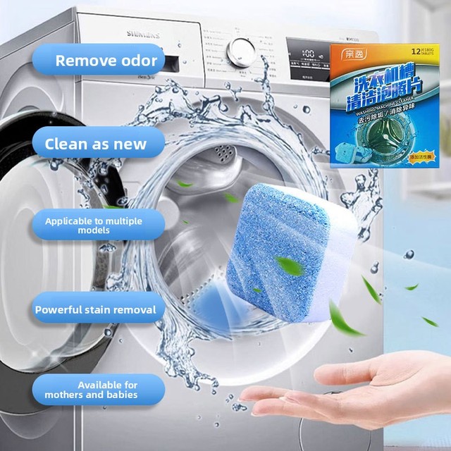 Machine Cleaner Effervescent Tablets Machine Cleaner Deep Cleaning Formula Tablets for Front Top Loader Washer Machines