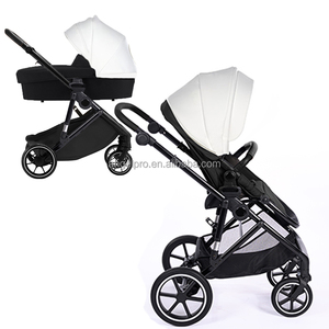 Poussette de luxe 3 en 1 avec siège auto et <span class=keywords><strong>nacelle</strong></span> en usine en Chine vente en gros d'articles pour bébés à bas prix - Product Image 2