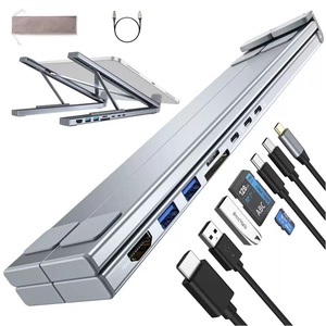 Hub USB-C WFYEAR a 8 Porte in Lega di Alluminio Regolabile per 4K30Hz PD 100W con Supporto <span class=keywords><strong>SD</strong></span>/TF, Docking Station Multifunzione 8-in-1 per Laptop - Product Image 1