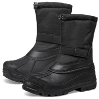 Bottes d'hiver chaudes et imperméables unisexes toutes tailles, respirantes, avec tige Oxford, doublure polaire, anti-salissures, antidérapantes, type bottes de canard, chaussures de neige