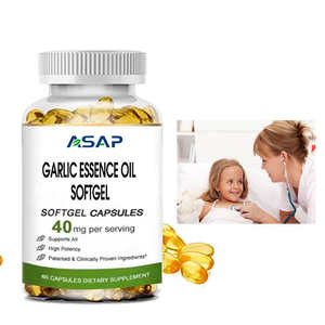 Aceite de Esencia de Ajo OEM ASAP en Cápsulas Blandas, Alta Calidad, 100% Natural, Suplementos Herbales, Grado Alimenticio, Certificado Orgánico, Uso para Adultos - Product Image 1