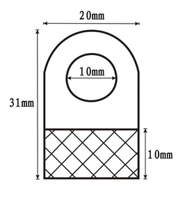 Nhựa Tự Dính Treo Tab <span class=keywords><strong>Euro</strong></span> Lỗ Treo Tab Móc Áo Các Tông Đóng Gói Siêu Thị Bao Bì Snap Hiển Thị Vớ Móc - Product Image 1