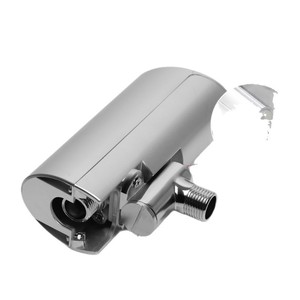 Vanne de chasse d'eau automatique Mubin 6V en acier inoxydable avec capteur pour toilettes commerciales - Product Image 1