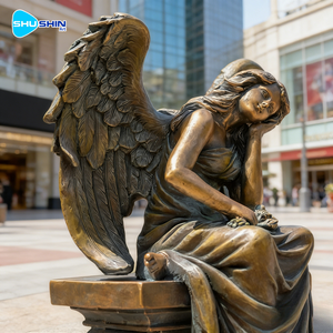 Escultura de Diosa de Bronce de Tamaño Real, Forma Personalizable, Diseño Romántico y Elegante, Arte en Metal Fundido para Decoración del Hogar o Bodas - Product Image 4