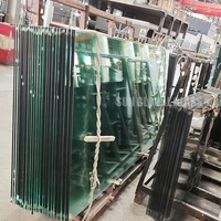 Verre trempé transparent de 10mm vidrio templado 3/8 pouces verre de construction trempé de sécurité pour cloison et porte
