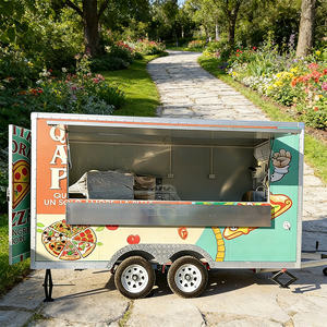 Remorque de cuisine mobile carrée certifiée DOT, corps en acier galvanisé, équipement complet pour four à pizza, pour camion de restauration commerciale - Product Image 3