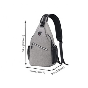 Sac de poitrine personnalisé pour hommes, sac à bandoulière à la mode pour la randonnée en plein air, sac à bandoulière de loisirs, multifonctionnel - Product Image 2