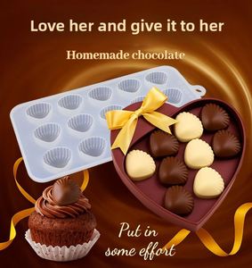 Sea Shell Heart <b>Silicone</b> Chocolate Mold Fondant Fondant Mould Supplies Cake <b>Tools</b> - Product Image 3