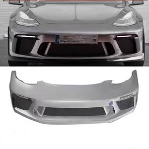 Fashion PP Model 3 Tesla GT3 GT4 Bodykit Tesla Model 3 Front Bumper Front Lip