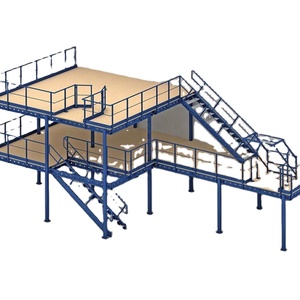 Factory Sell Durable Storage Stainless Steel Mezzanines Shelves <strong>for</strong> Warehouse Storage Custom Industrial Shelves Garage Storage - Product Image 4
