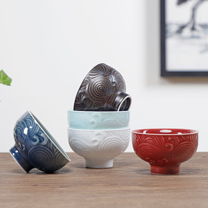 ถ้วยชาคุนฟู ถ้วยชาพอร์ซเลนทรงกลม สำหรับพิธีชงชา ชุดของขวัญ - Product Image 3