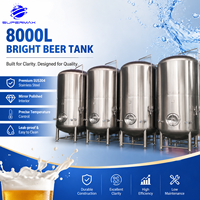 Tanque de Cerveza SUS304 de Acero Inoxidable, Tanque de Luminosidad Comercial para Cerveza Artesanal con Acabado de Grado Alimenticio, Precio de Fábrica