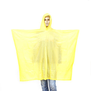 <span class=keywords><strong>Poncho</strong></span> antipioggia in pvc riutilizzabile <span class=keywords><strong>nero</strong></span> con logo con certificato BSCI - Product Image 2