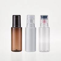 Flacon applicateur transparent en PET de 150 ml, 45x147 mm, vide, pour teinture capillaire, colle, liquide, emballage plastique