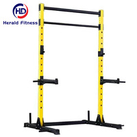 Station de musculation robuste avec barres de traction, machine Smith et rack de squat commercial pour entraînement de fitness en salle de sport