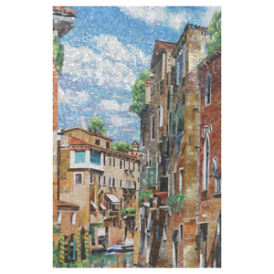 Thị trấn bức tranh tường nền tường thiết kế nghệ thuật murale marvle khảm tùy chỉnh mây Bầu Trời murale tay cắt trang trí nội thất gạch - Product Image 1