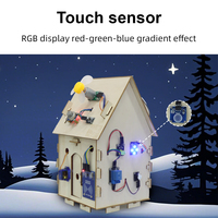 Tscinbuny Factory IoT Smart Home Sensor Kit DIY Casa de madera para Arduino Open Source C/C ++ Code STEM Starter Kit Educación