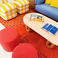 Tapis en acrylique tufté à la main, tapis personnalisé, design moderne, fait main, pour chambre à coucher, bureau