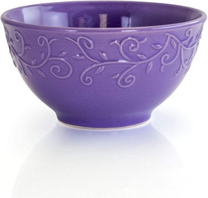 Service <span class=keywords><strong>de</strong></span> table <span class=keywords><strong>de</strong></span> couleur émaillée, vaisselle en céramique <span class=keywords><strong>de</strong></span> couleur or/violet, vaisselle pour la <span class=keywords><strong>maison</strong></span> et la cuisine, 6/16 pièces - Product Image 4