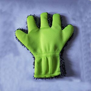Gant de lavage de voiture en chenille épaissi à cinq doigts pour le nettoyage domestique, vente en gros personnalisée - Product Image 1