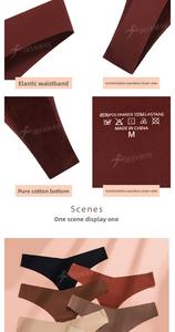 Ropa Interior Deportiva Europea y Americana al por Mayor, Sexy, Transpirable, de Nailon y Algodón, sin Costuras, para Mujer, Talla Grande - Product Image 3