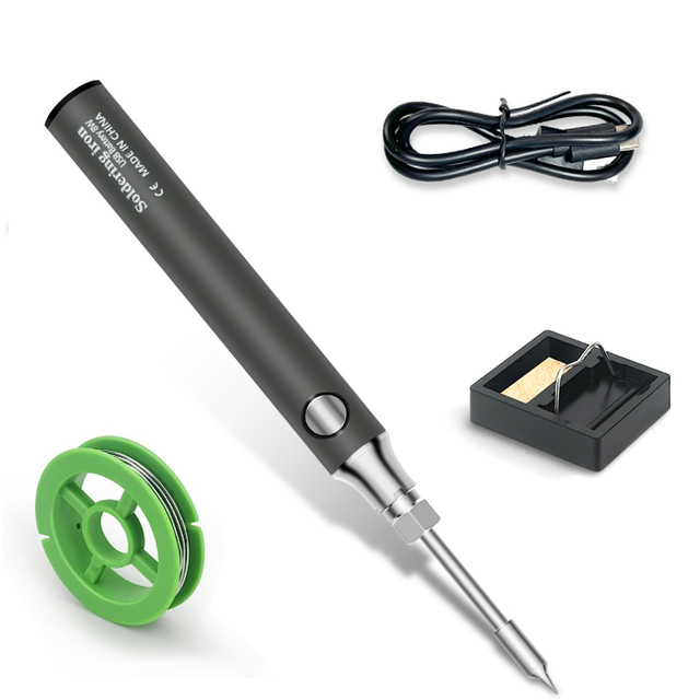 White USB Wireless Rechargeable Soldering Iron 25W 5V Home DIY Small Handmade Repair Welding Soldering Pen