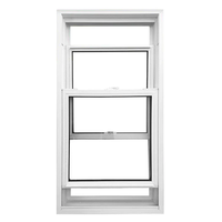 Persianas magnéticas de nuevo diseño UPVC en el interior con doble acristalamiento en la industria, precio competitivo, ventanas colgadas dobles
