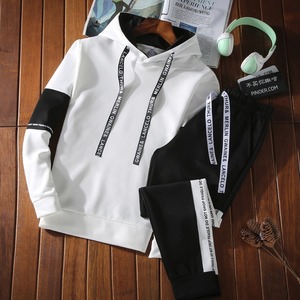 Completo Sportivo Casual da <span class=keywords><strong>Uomo</strong></span> all'Ingrosso per Primavera e Autunno, Set Trendy con Felpa e Giacca Leggera - Product Image 1
