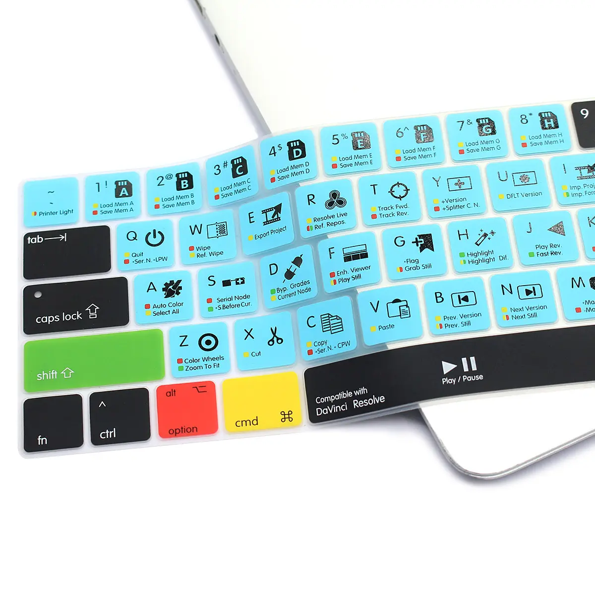 Shortcuts Keyboard Cover Waterproof Keyboard Protector Function Key For macbook pro 13 touch bar a1707 a1706 us keyboard